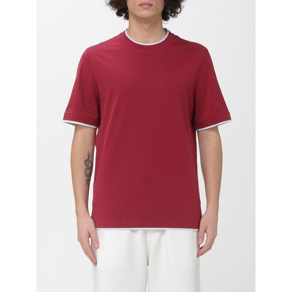 Brunello Cucinelli T-Shirt Men Cherry